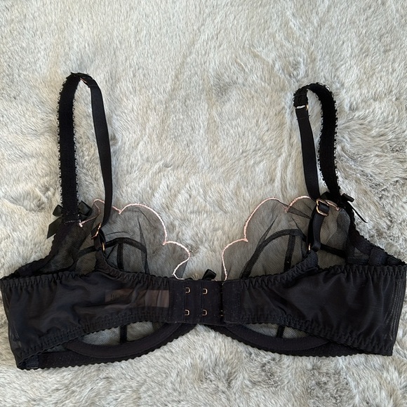 AGENT PROVOCATEUR Lorna scalloped mesh underwired bra size 34D - Picture 7 of 11